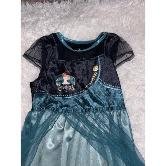Disney Frozen Anna Girls Sz. 10/12 Dress/nightgown. Cute, Fun - Picture 4 of 11
